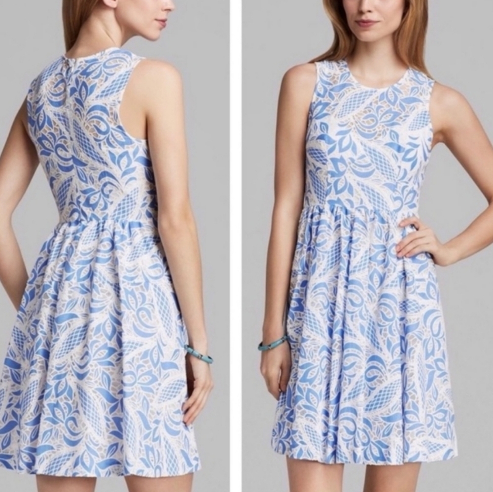 Anthropologie Alana Periwinkle Lace Dress
